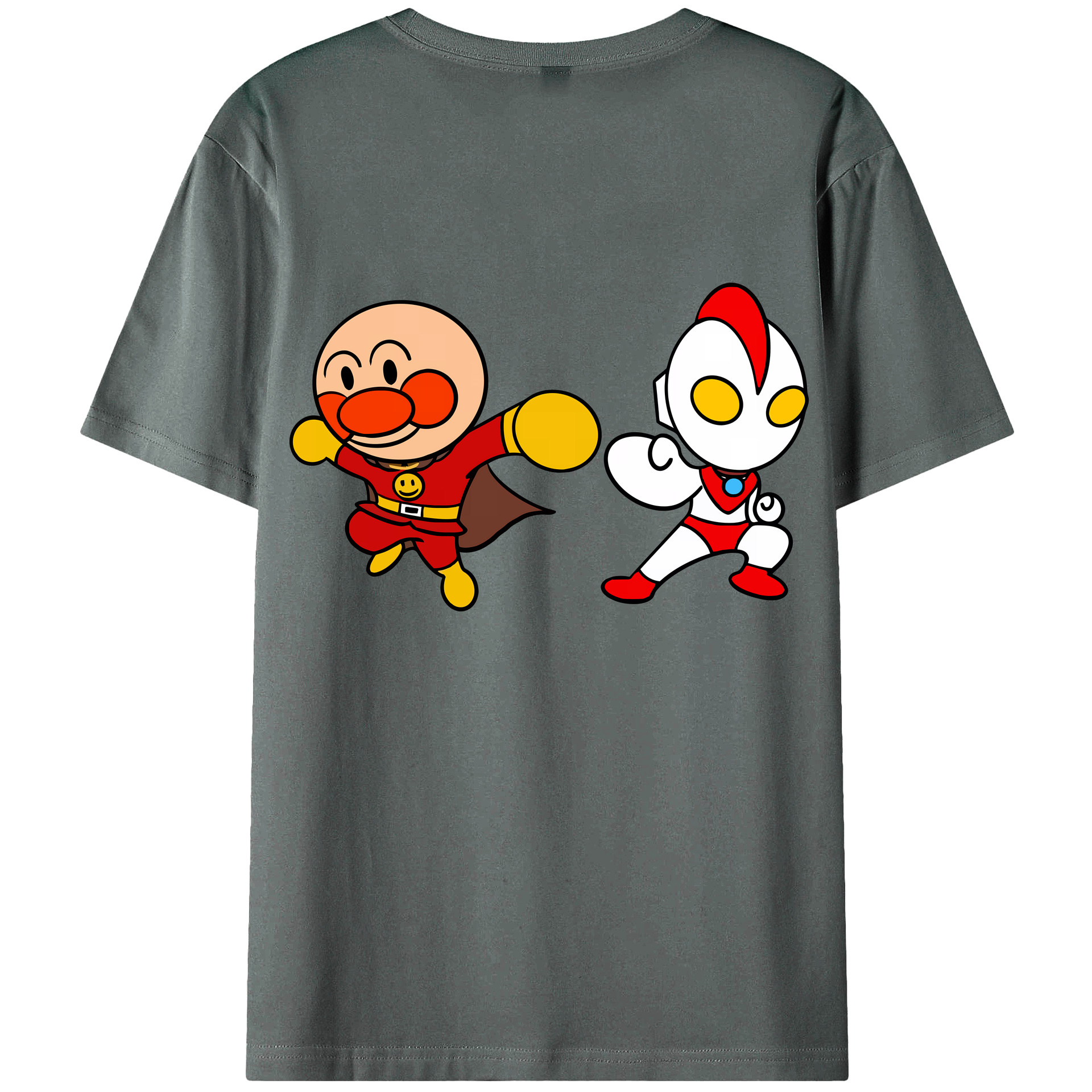 （画像用） アンパンマン Anpanman 綿100％ メンズ半袖Tシャツ（バックプリント） 通気性